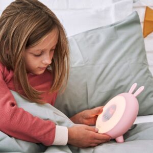Rabbit & Friends Wake-Up-Lampe mit Wecker "Rabbit" (Pink) – Ansicht 3