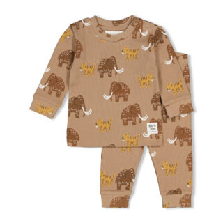 feetje Milo Mammoth Pyjama - Premium Sleepwear (Taupe)