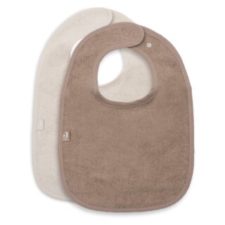 Jollein Lätzchen Frottee 2 Stück (Sand & Milky Coffee)