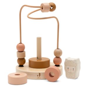 Jollein Aktivitätsspirale aus Holz Jollies (Alpaca Paco) – Ansicht 2