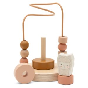 Jollein Aktivitätsspirale aus Holz Jollies (Alpaca Paco) – Ansicht 3