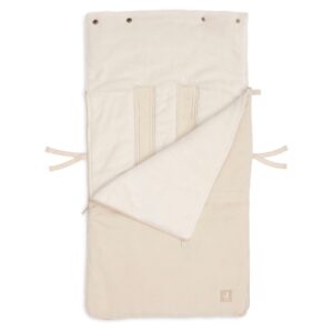 Jollein Fußsack Gruppe 0+ 3/5 Punkte Little Waffle (Sand) – Ansicht 3