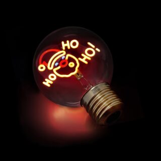 Legami Tischlampe in Glühbirnenform "Bulb Fiction XL" (Weihnachten)