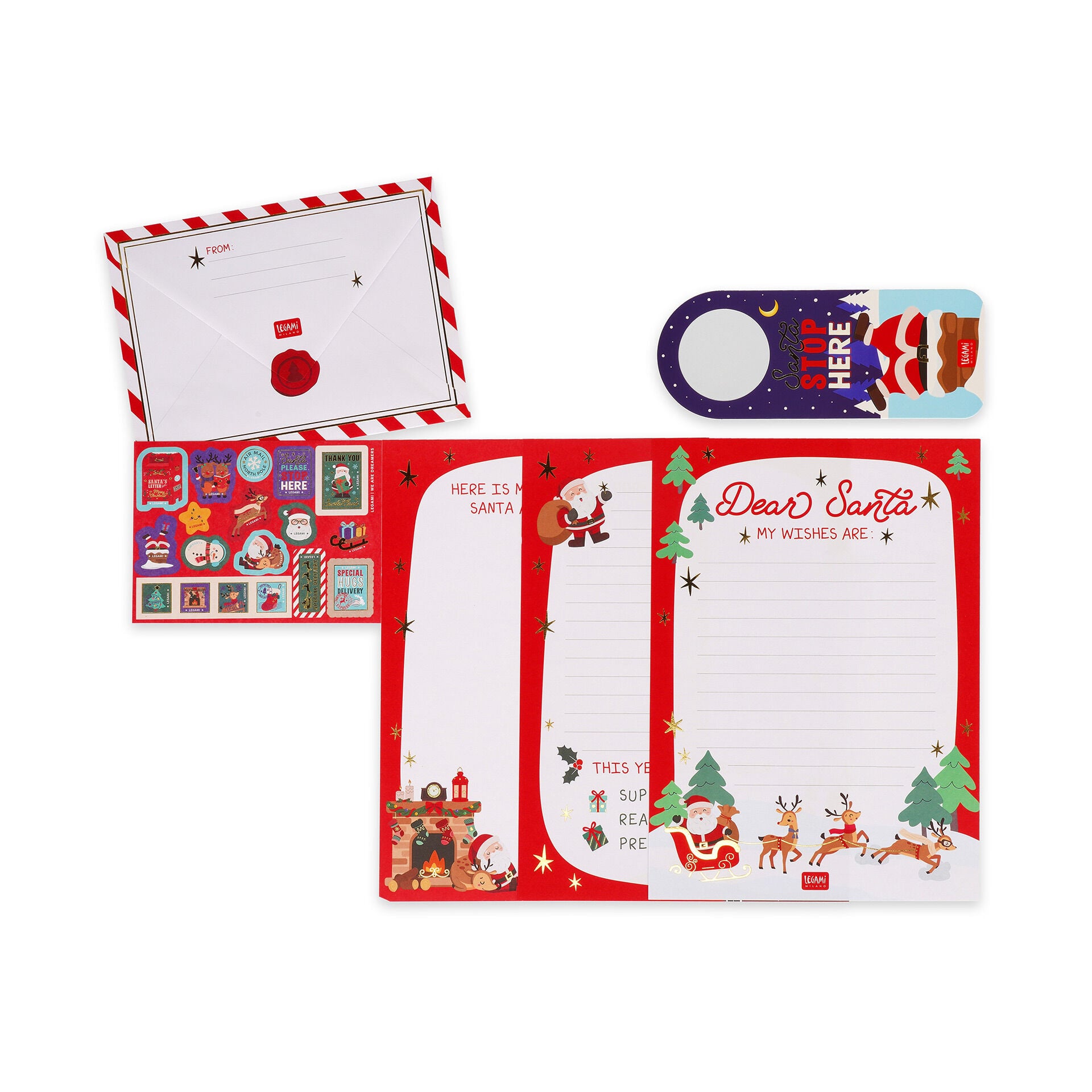 Legami Weihnachtsbrief-Set "Dear Santa..." Legami Weihnachtsbrief-Set "Dear Santa..."