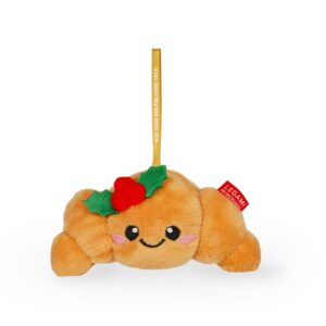 Legami Plüsch-Christbaumschmuck „Oh-Oh-Ohrnaments“, Croissant