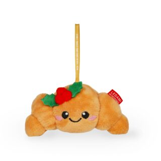 Legami Plüsch-Christbaumschmuck „Oh-Oh-Ohrnaments“, Croissant