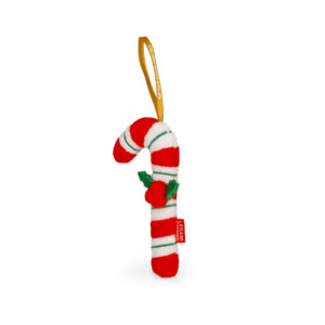 Legami Plüsch-Christbaumschmuck „Oh-Oh-Ohrnaments“, Zuckerstange – Ansicht 2