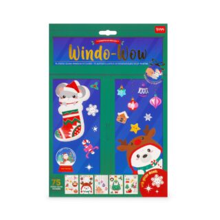 Legami Set mit 40 elektrostatischen Fensteraufklebern "Windo-Wow" (Weihnachten)