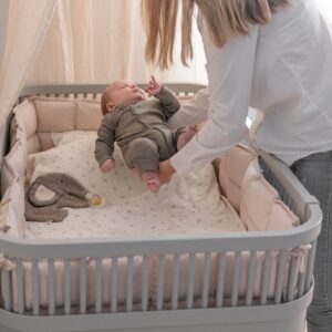 sebra Bett "Baby & Jr." (Stone grey)