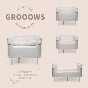 sebra Bett "Baby & Jr." (Stone grey)