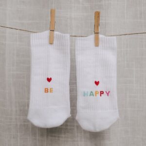 Eulenschnitt Socken Be happy – Ansicht 4