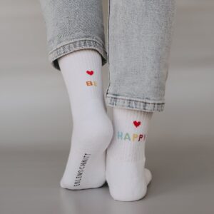 Eulenschnitt Socken Be happy – Ansicht 5