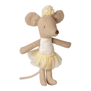 Maileg Ballerina-Maus, kleine Schwester (Weiß)