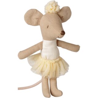 Maileg Ballerina-Maus, kleine Schwester (Weiß)