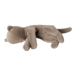Maileg Schlafendes Kätzchen Plüsch, Medium (Grau)