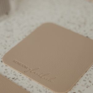 Eulenschnitt Wendbare Untersetzer eckig Rundum glücklich 2er Set Creme – Ansicht 5